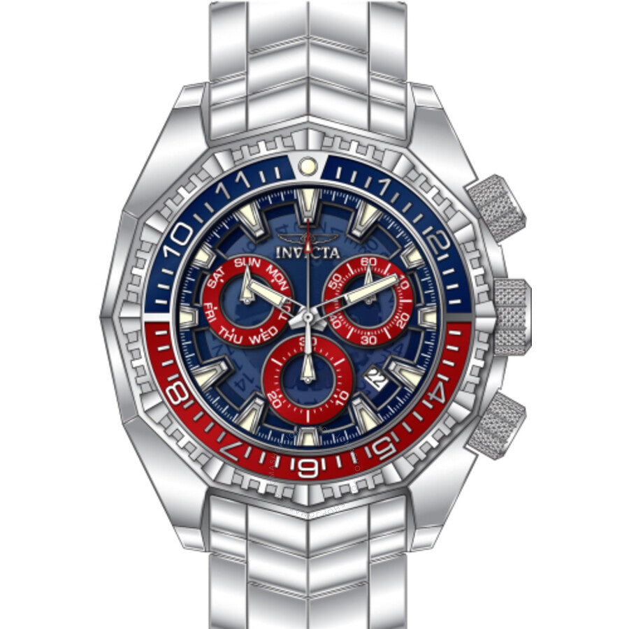 Invicta Akula Chronograph Quartz Blue Dial Men's Watch 44296 - Dawson Watches