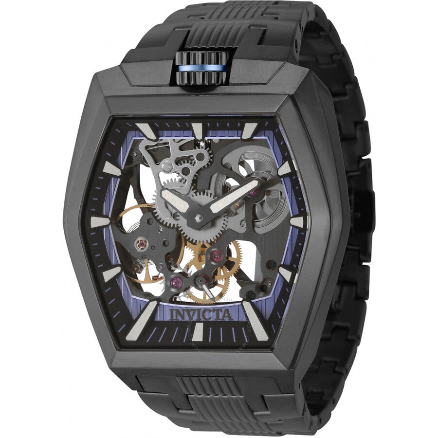 Invicta Akula Hand Wind Metallic Blue and Black Dial Men's Watch 44015 - Dawson Watches