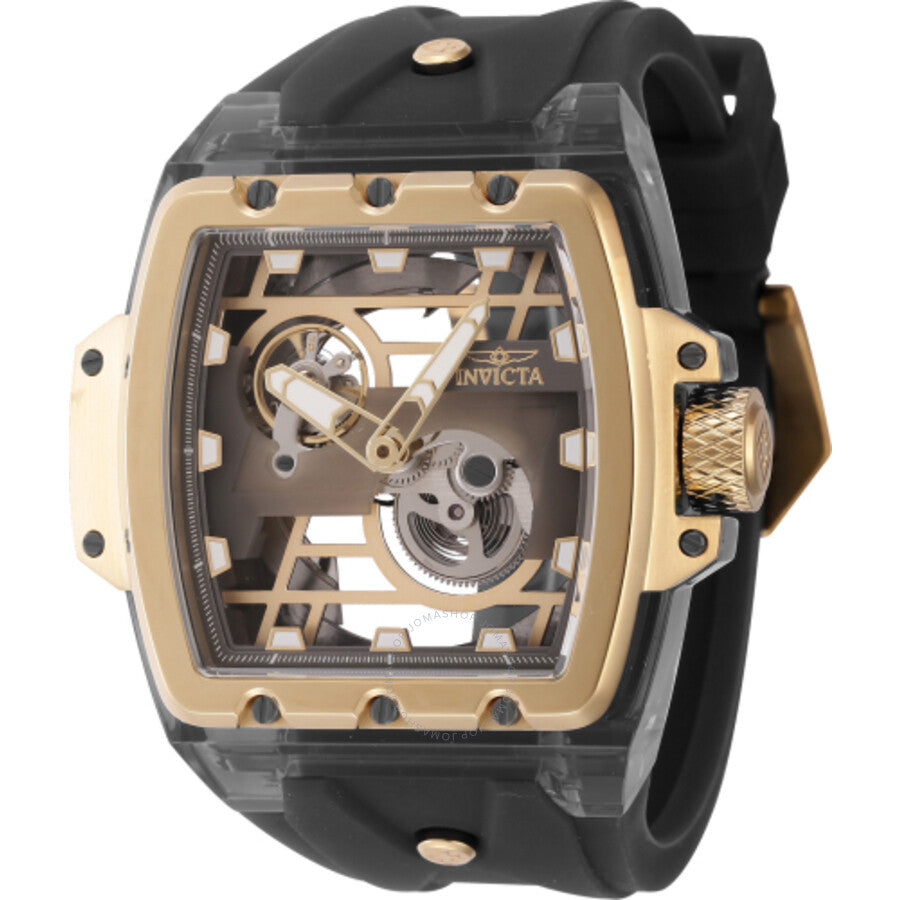 Invicta Anatomic Automatic Skeleton Gunmetal Dial Men's Watch 44269 - Dawson Watches