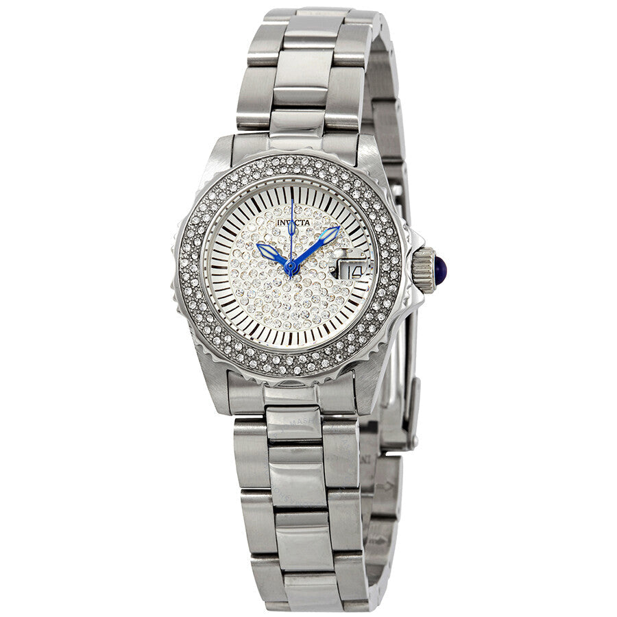 Invicta Angel Silver Crystal-set Dial Ladies Watch 28439 - Dawson Watches