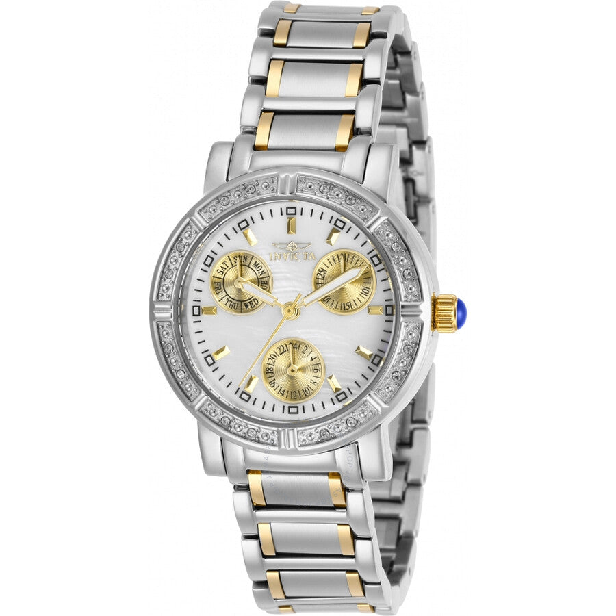 Invicta Angel Crystal White Mother of Pearl Dial Ladies Watch 29117 - Dawson Watches