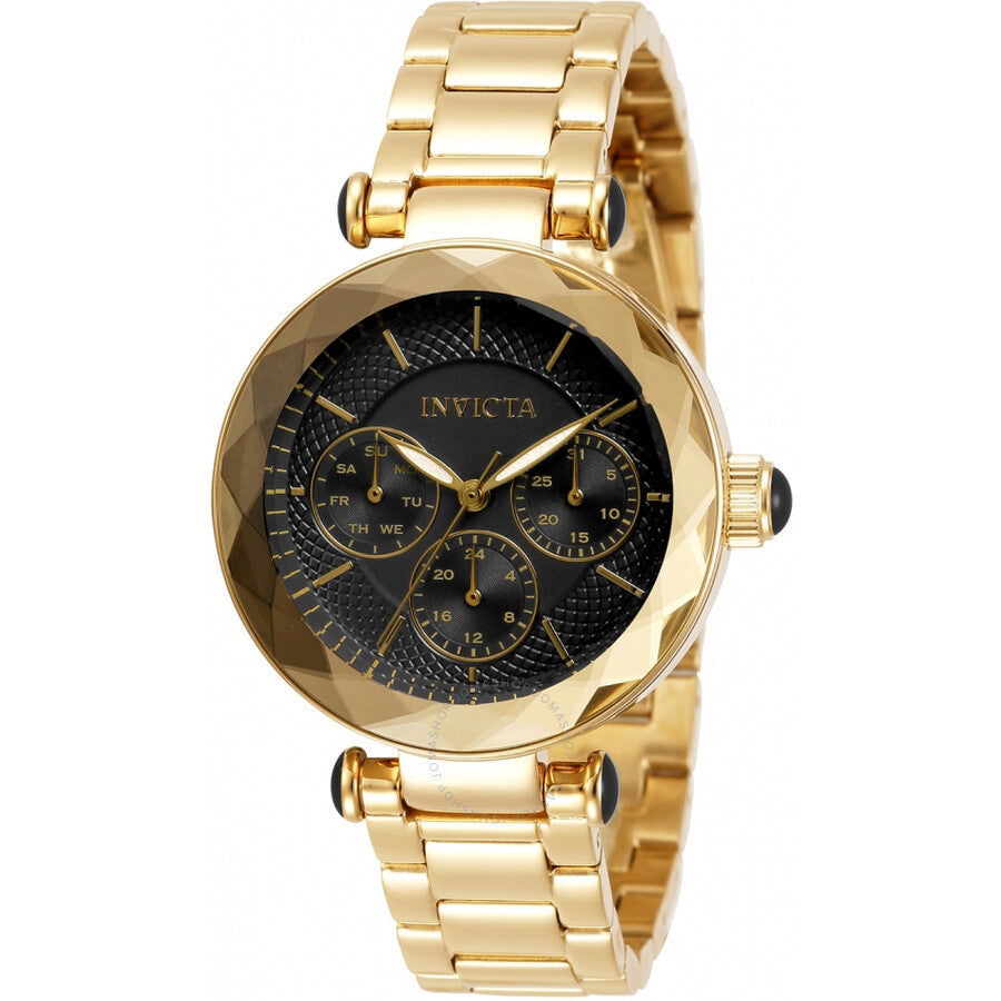 Invicta Angel GMT Quartz Black Dial Ladies Watch 31298 - Dawson Watches