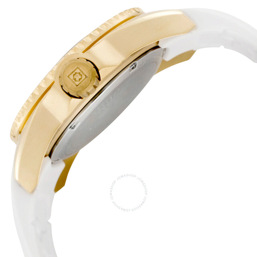 Invicta Angel Mother of Pearl Dial White Rubber Ladies Watch 0488 - The Watches Men & Co #4