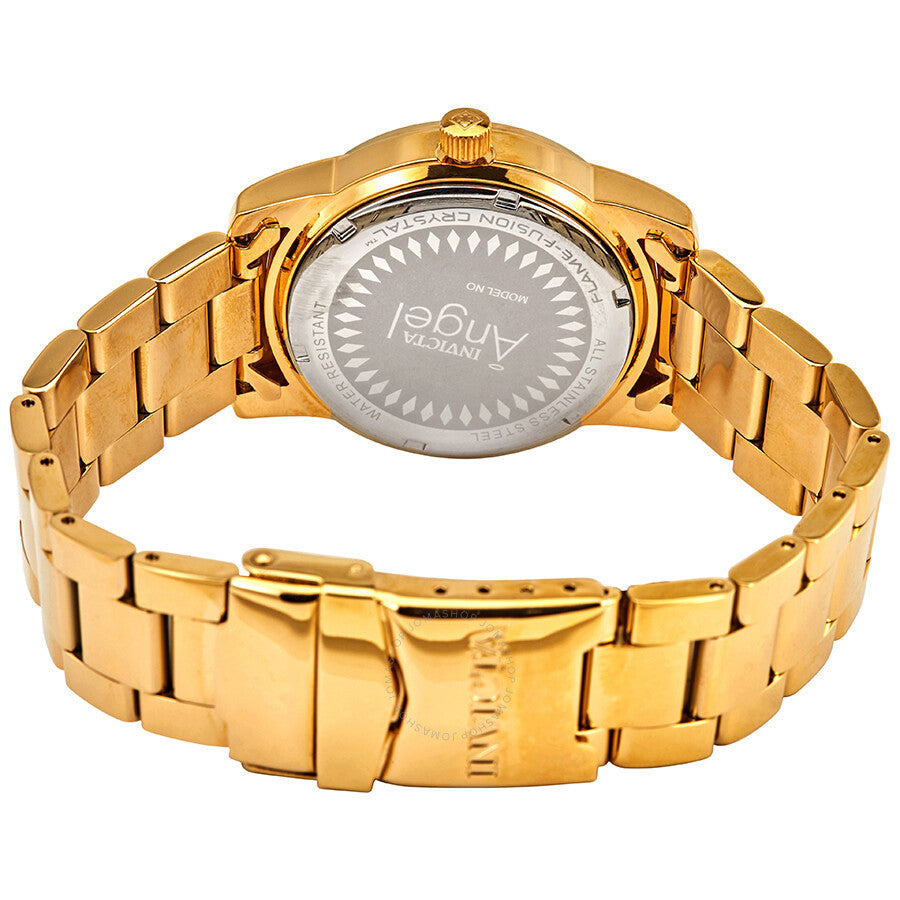 Invicta Angel Multi-Function Mother of Pearl Dial 18kt Gold-plated Ladies Watch 0466 - Dawson Watches #3