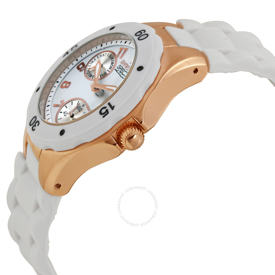 Invicta Angel Multi-Function White Dial White Silicone Ladies Watch 18798 - Dawson Watches #2
