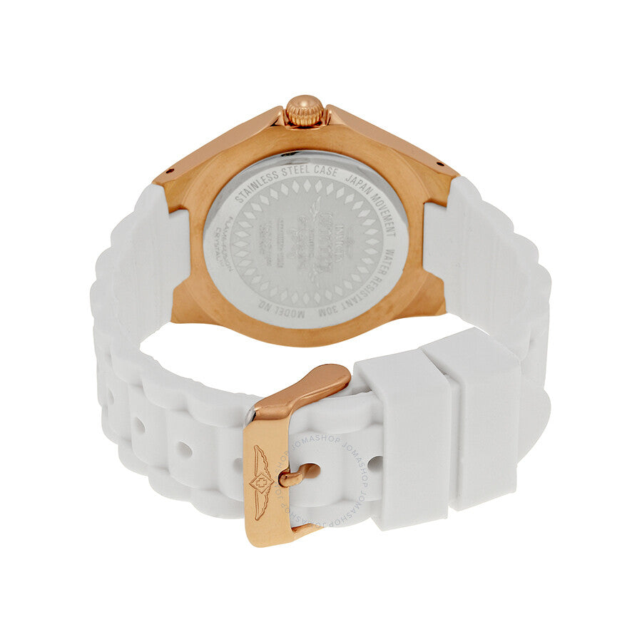 Invicta Angel Multi-Function White Dial White Silicone Ladies Watch 18798 - Dawson Watches #3