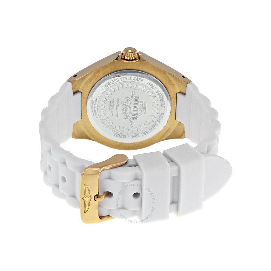 Invicta Angel Multi-Function White Sunray Dial White Silicone Ladies Watch 18796 - Dawson Watches #3
