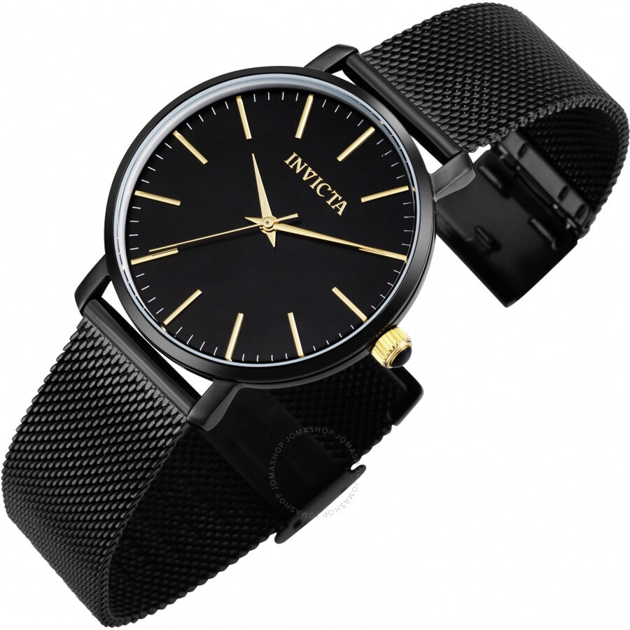 Invicta Angel Quartz Black Dial Ladies Watch 39371 - The Watches Men & Co #2