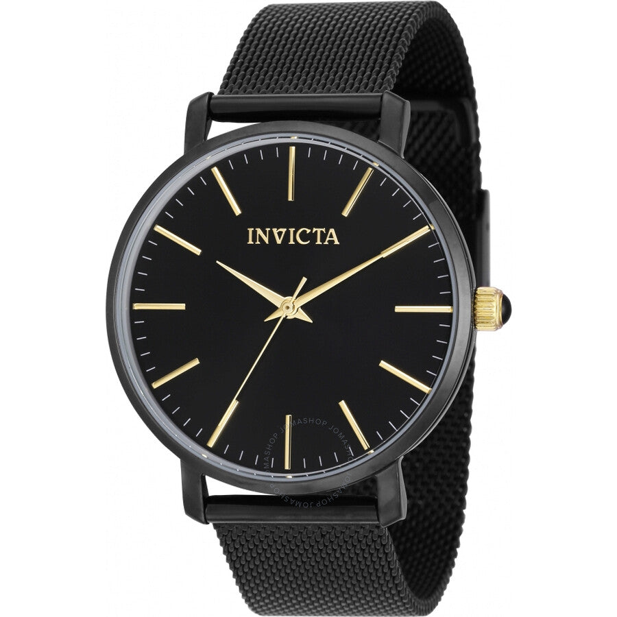 Invicta Angel Quartz Black Dial Ladies Watch 39371 - Dawson Watches