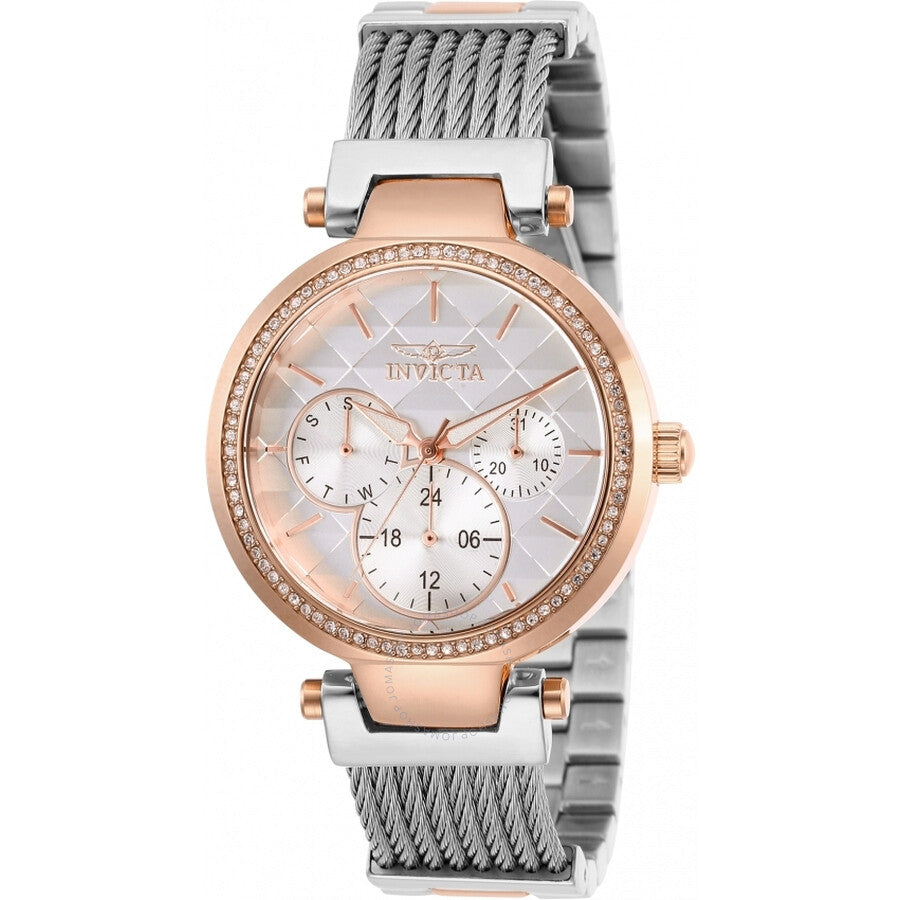 Invicta Angel Quartz Crystal Rose Gold Dial Ladies Watch 28922 - Dawson Watches
