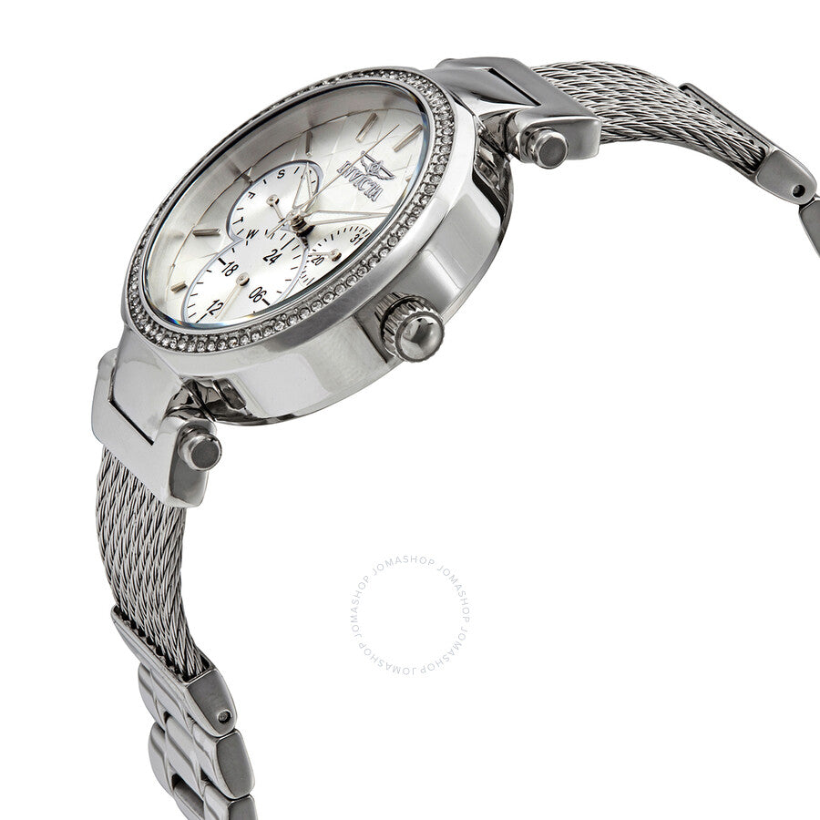 Invicta Angel Quartz Crystal Silver Dial Ladies Watch 28915 - Dawson Watches #2