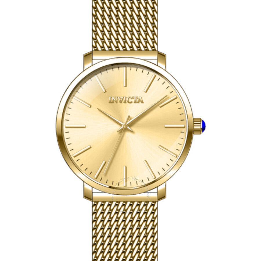 Invicta Angel Quartz Gold Dial Ladies Watch 45147 - Dawson Watches