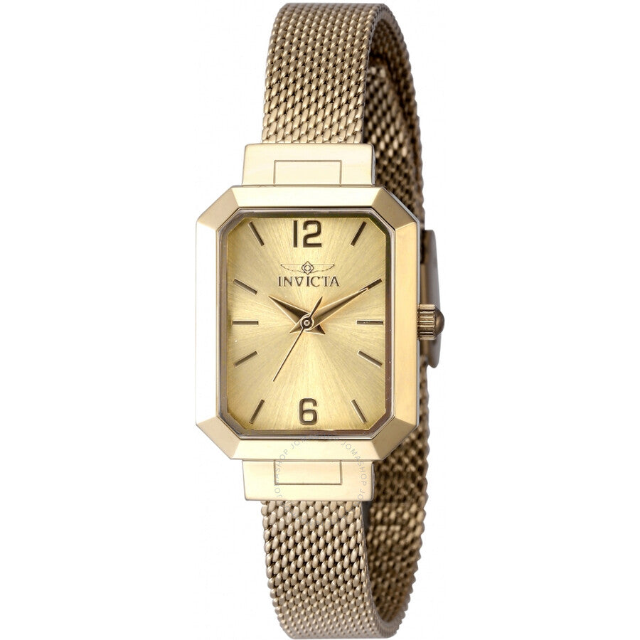 Invicta Angel Quartz Gold Dial Ladies Watch 48151 - Dawson Watches