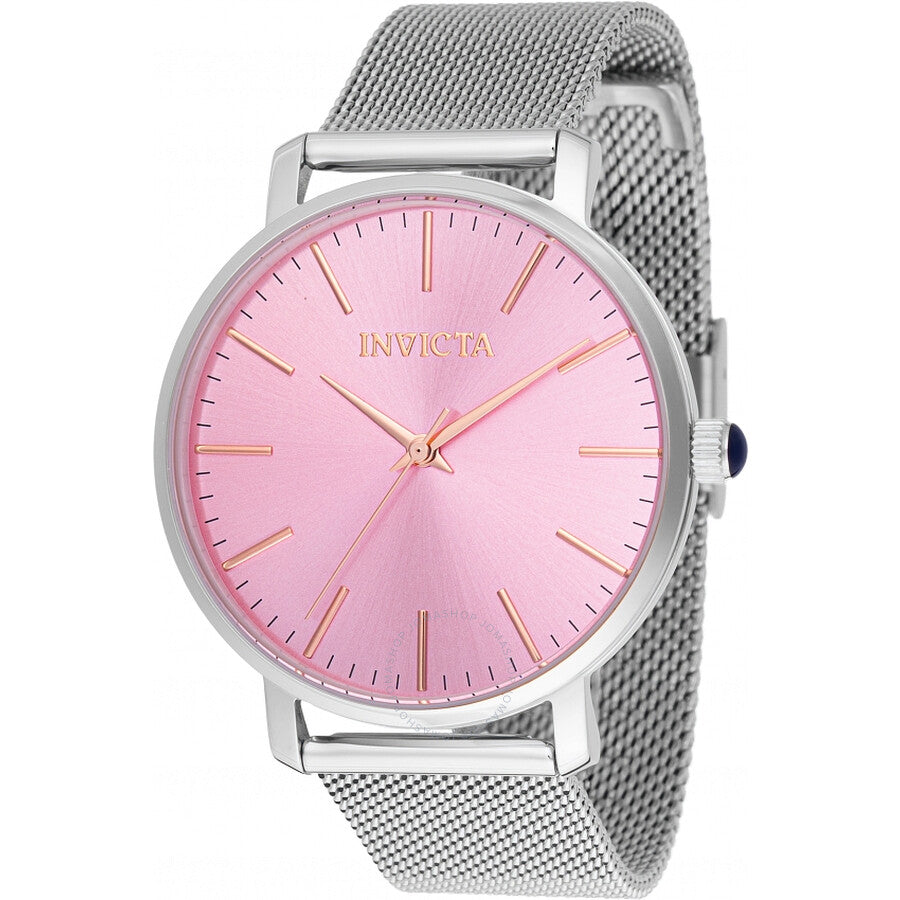 Invicta Angel Quartz Pink Dial Ladies Watch 48843 - Dawson Watches