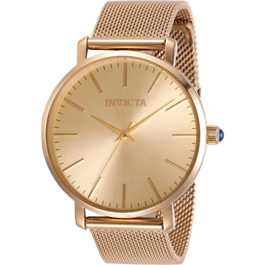 Invicta Angel Quartz Rose Dial Rose Gold-tone Ladies Watch 31072 - Dawson Watches