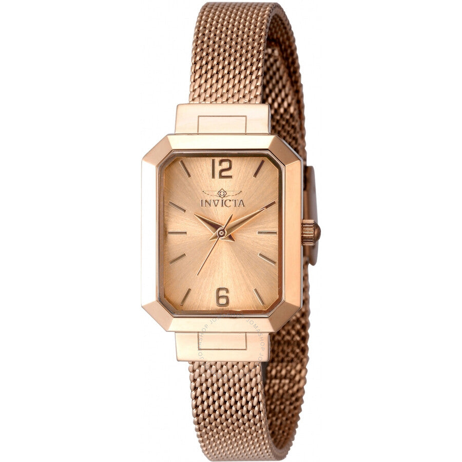 Invicta Angel Quartz Rose Gold Dial Ladies Watch 48153 - Dawson Watches