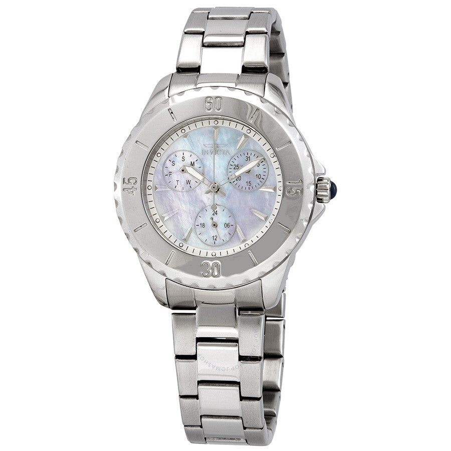 Invicta Angel Quartz White Mother of Pearl Dial Ladies Watch 29106 - Dawson Watches