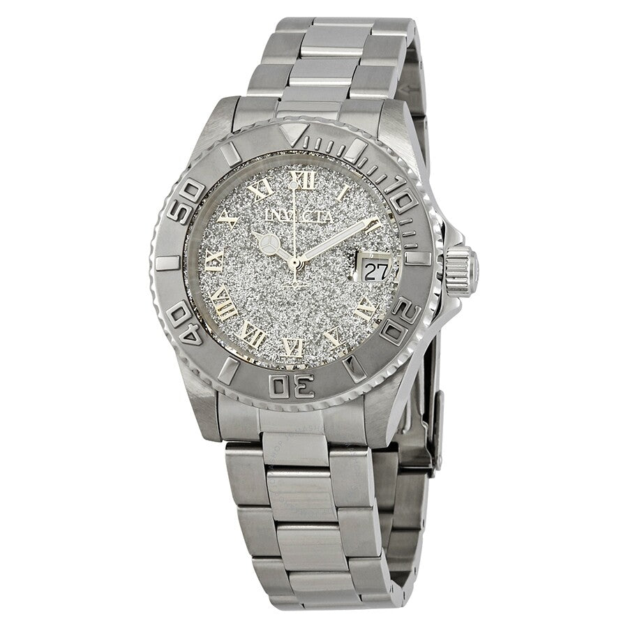 Invicta Angel Silver Glitter Dial Stainless Steel Ladies Watch 22706 - Dawson Watches