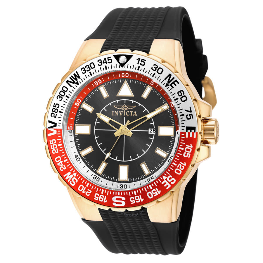 Invicta Aviator Black Dial Men's Watch 19271 - Dawson Watches