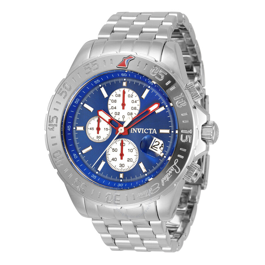 Invicta Aviator Alarm Chronograph Quartz Blue Dial Men's Watch 33501 - Dawson Watches