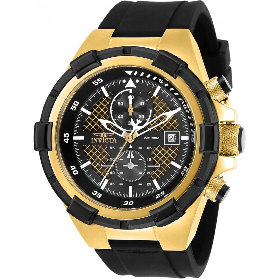 Invicta Aviator Chronograph Date Quartz Black Dial Men's Watch 28100 - Dawson Watches