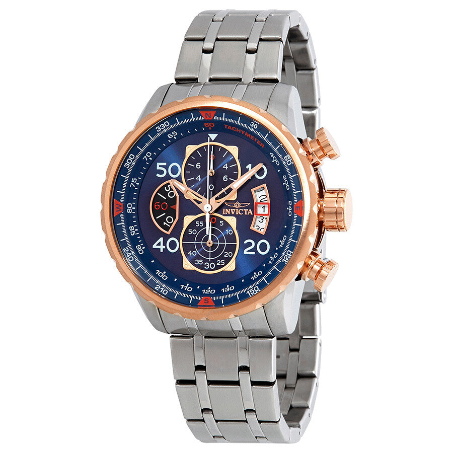 Invicta Aviator Chronograph Blue Dial Men's Watch 17203 - Dawson Watches