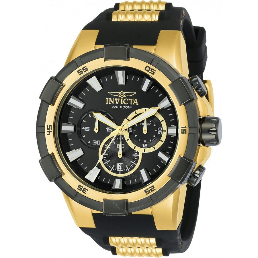 Invicta Aviator Chronograph Quartz Black Dial Men's Watch 23693 - Dawson Watches
