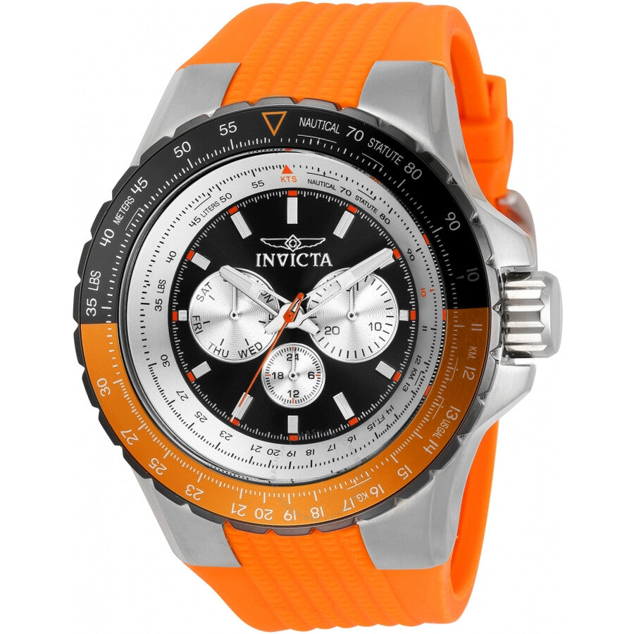 Invicta Aviator Chronograph Quartz Black Dial Men's Watch 33035 - Dawson Watches