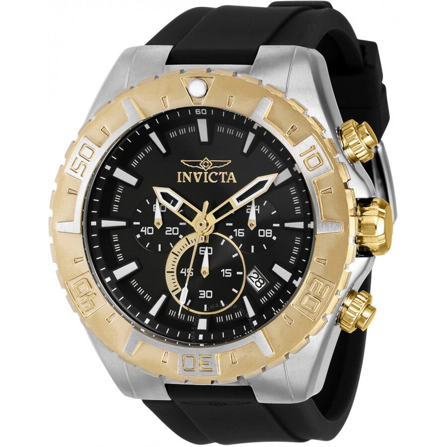 Invicta Aviator Chronograph Quartz Black Dial Men's Watch 37629 - Dawson Watches