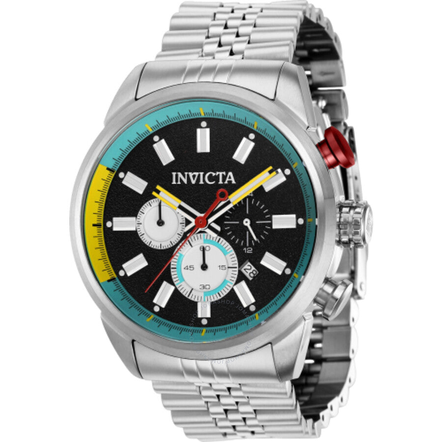 Invicta Aviator Chronograph Quartz Black Dial Men's Watch 39944 - Dawson Watches