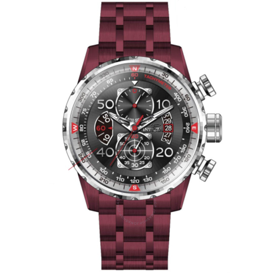 Invicta Aviator Chronograph Quartz Black Dial Men's Watch 40699 - The Watches Men & Co #2