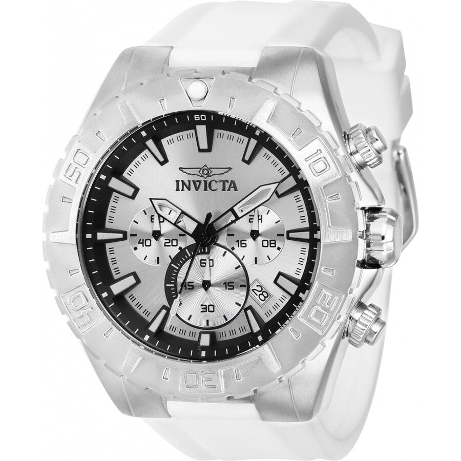 Invicta Aviator Chronograph Quartz Silver Dial Men's Watch 37634 - Dawson Watches