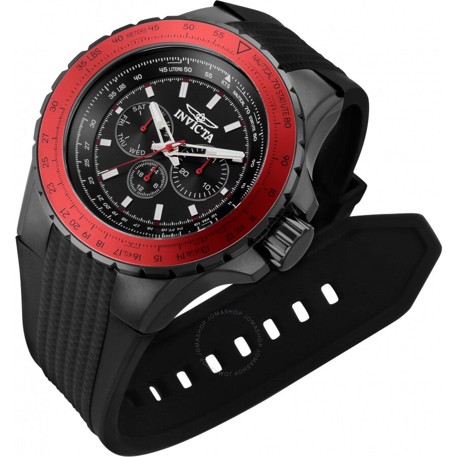 Invicta Aviator GMT Date Day Quartz Gunmetal Dial Men's Watch 39303 - Dawson Watches #2
