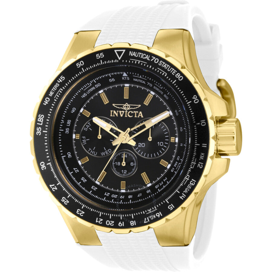 Invicta Aviator GMT Quartz Black Dial Men's Watch 39312 - Dawson Watches
