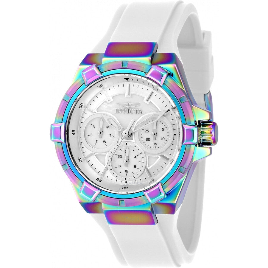 Invicta Aviator GMT Quartz White Dial Ladies Watch 37308 - Dawson Watches