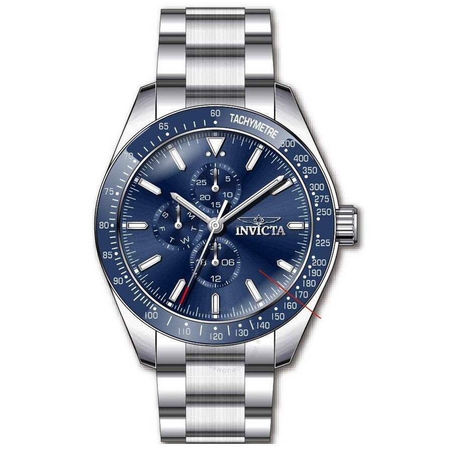 Invicta Aviator Quartz Blue Dial Men's Watch 38965 - Dawson Watches