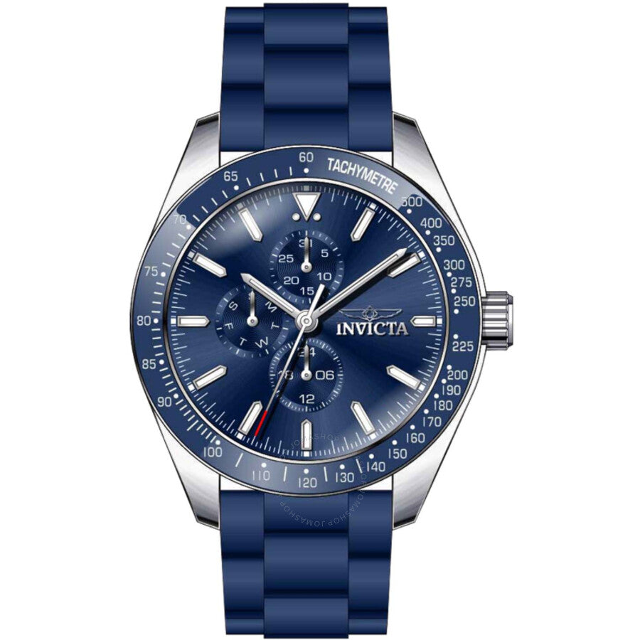 Invicta Aviator Quartz Blue Dial Men's Watch 38401 - Dawson Watches