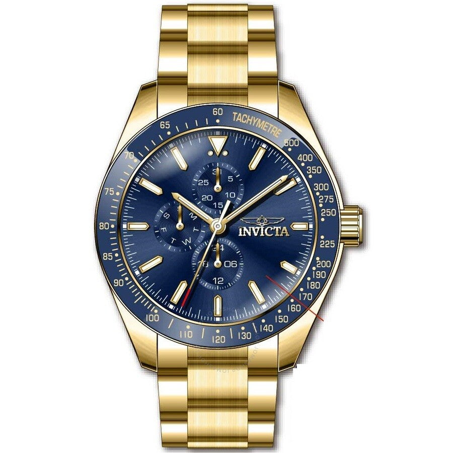 Invicta Aviator Quartz Blue Dial Men's Watch 38967 - Dawson Watches