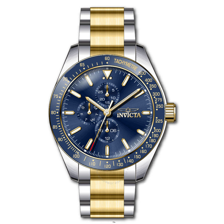 Invicta Aviator Quartz Blue Dial Men's Watch 39076 - Dawson Watches #2
