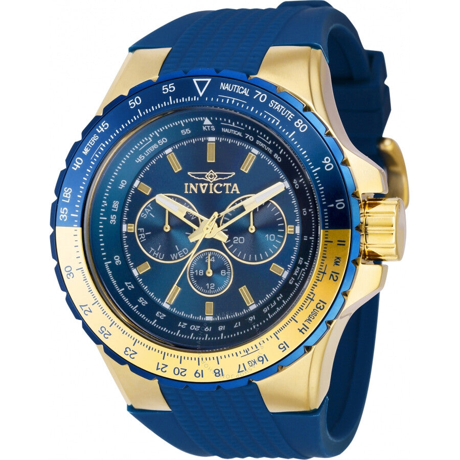 Invicta Aviator Quartz Blue Dial Men's Watch 39309 - Dawson Watches