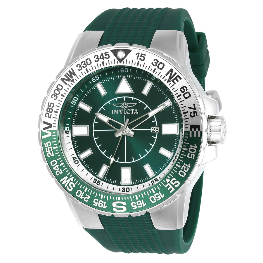 Invicta Aviator Quartz Green Dial Men's Watch 21622 - Dawson Watches