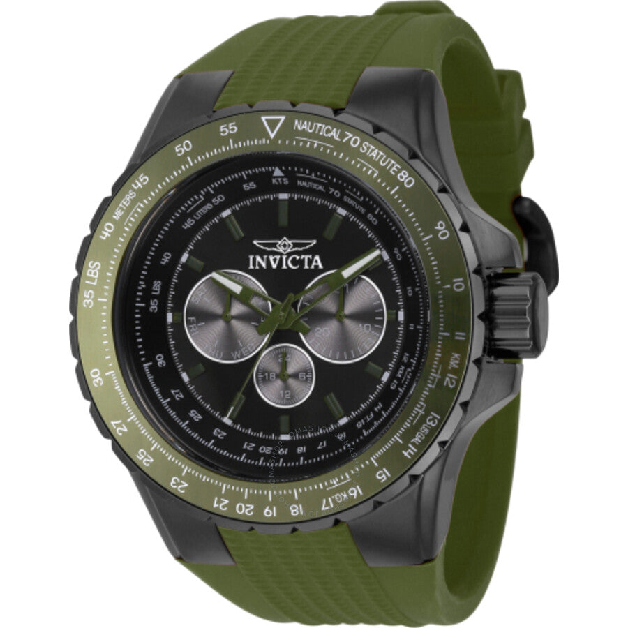 Invicta Aviator Quartz Gunmetal Dial Men's Watch 39302 - Dawson Watches