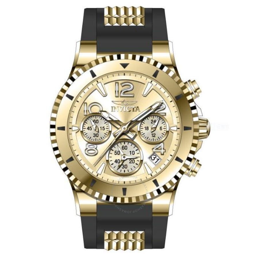 Invicta BLU Chronograph Quartz Gold Dial Ladies Watch 36909 - Dawson Watches #2