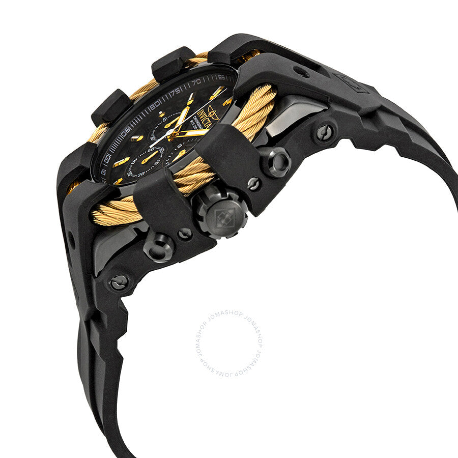 Invicta Bolt Chronograph Black Carbon Fiber Dial Men's Watch 23866 - Dawson Watches #2