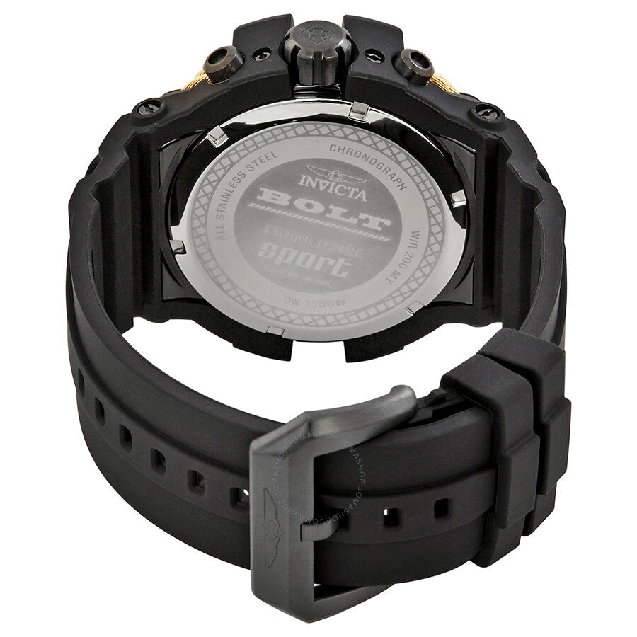 Invicta Bolt Chronograph Black Carbon Fiber Dial Men's Watch 23866 - Dawson Watches #3