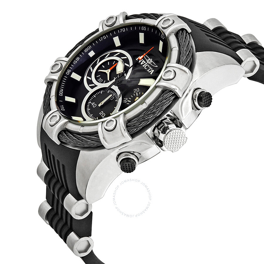 Invicta Bolt Chronograph Black Dial Men's Watch 25523 - The Watches Men & Co #2