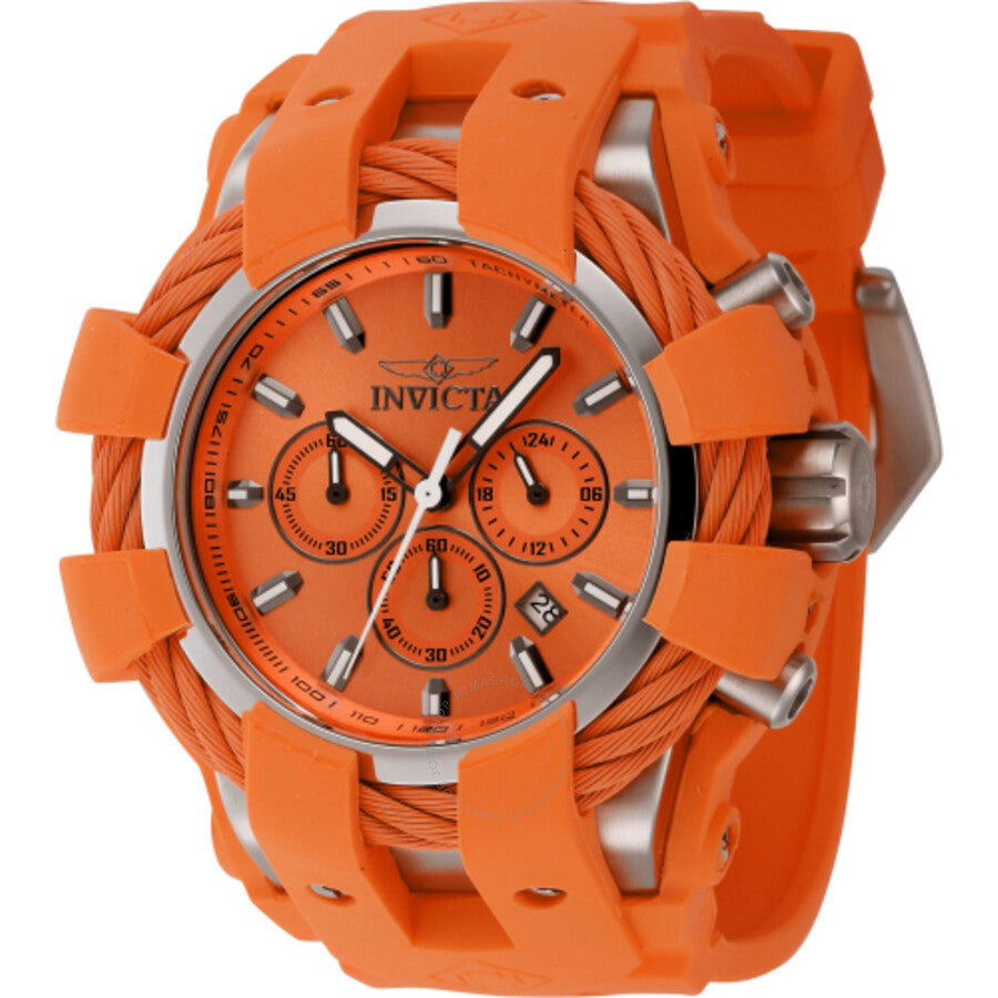 Invicta Bolt Chronograph GMT Quartz Orange Dial Men's Watch 45167 - Dawson Watches