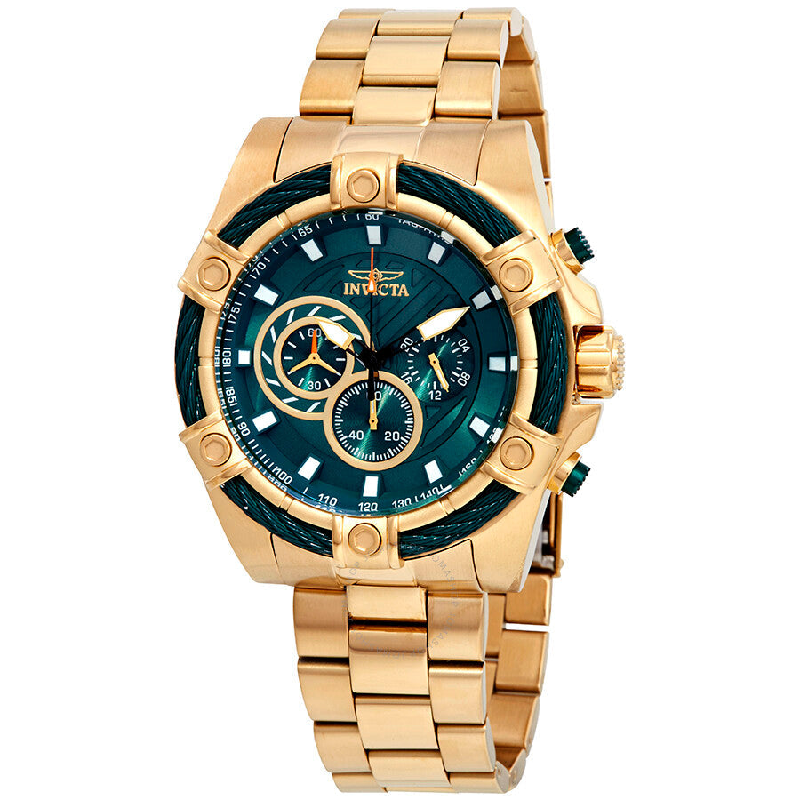 Invicta Bolt Chronograph Green Dial Men's Watch 25517 - Dawson Watches