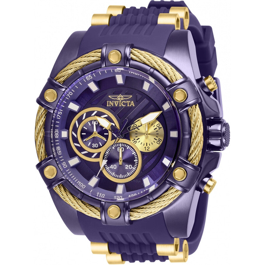 Invicta Bolt Chronograph Purple Dial Men's Watch 28018 - Dawson Watches