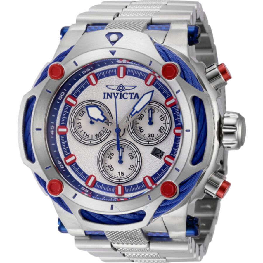 Invicta Bolt Chronograph Quartz Silver Dial Men's Watch 42202 - Dawson Watches